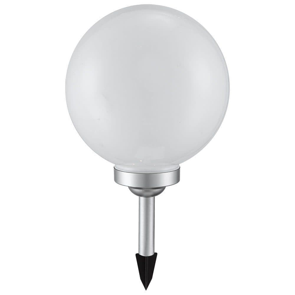 ETC-SHOP Solar Gartenleuchte Weiß/Silber LED Warmweiß IP44 - Bild 2