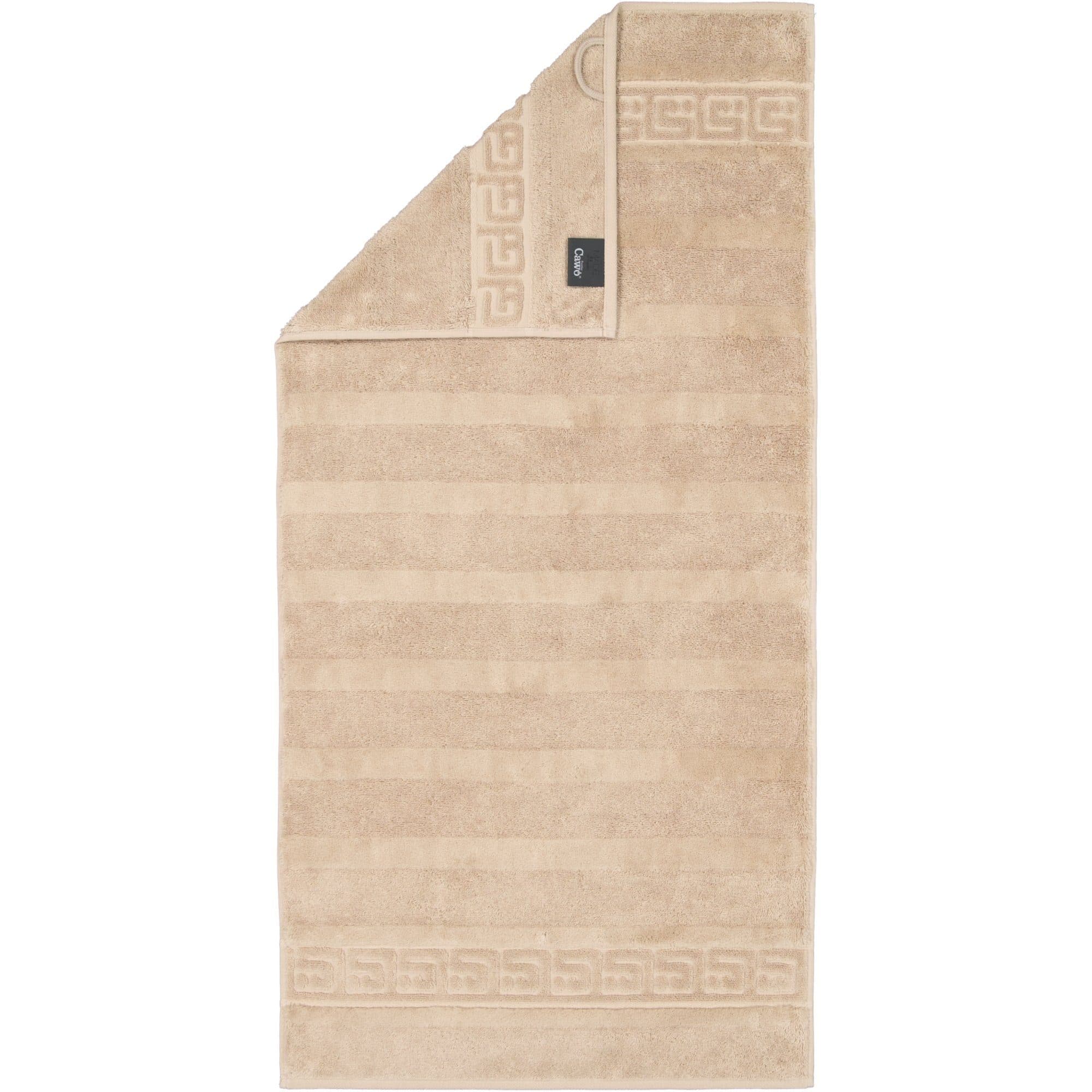 Cawö Handtuch Noblesse Uni Beige 100% Baumwolle Premium - Bild 2