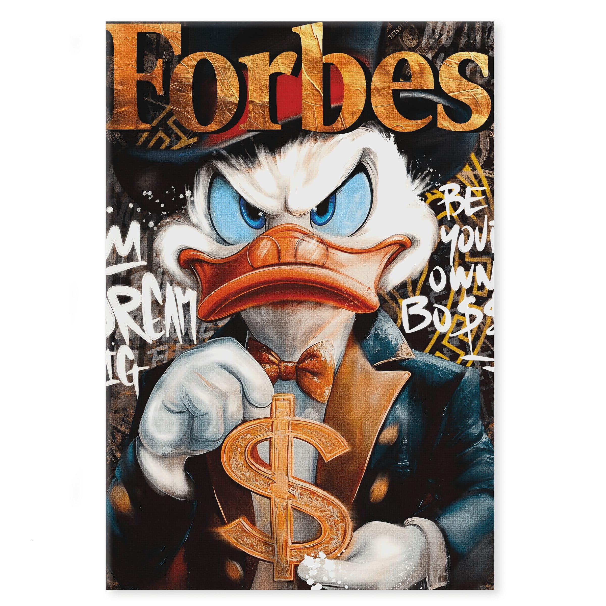 SimpleCanvas Wandbild Dollar Dagobert FORBES - Leinwandbild Pop Art - Bild 2