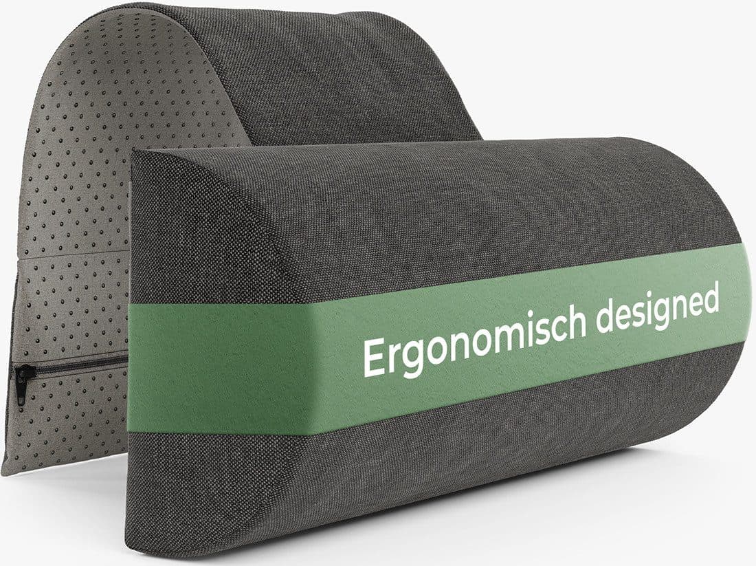 Well B4 Nackenrolle mit Gegengewicht - Memory Schaum Dunkelgrau - Bild 2