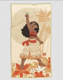 Disney Strandtuch Vaiana Bunt 100% Polyester Bild 2