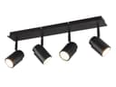 TRIO Leuchten LED Deckenstrahler Schwarz matt Dimmbar 4-flammig IP44 Bild 2