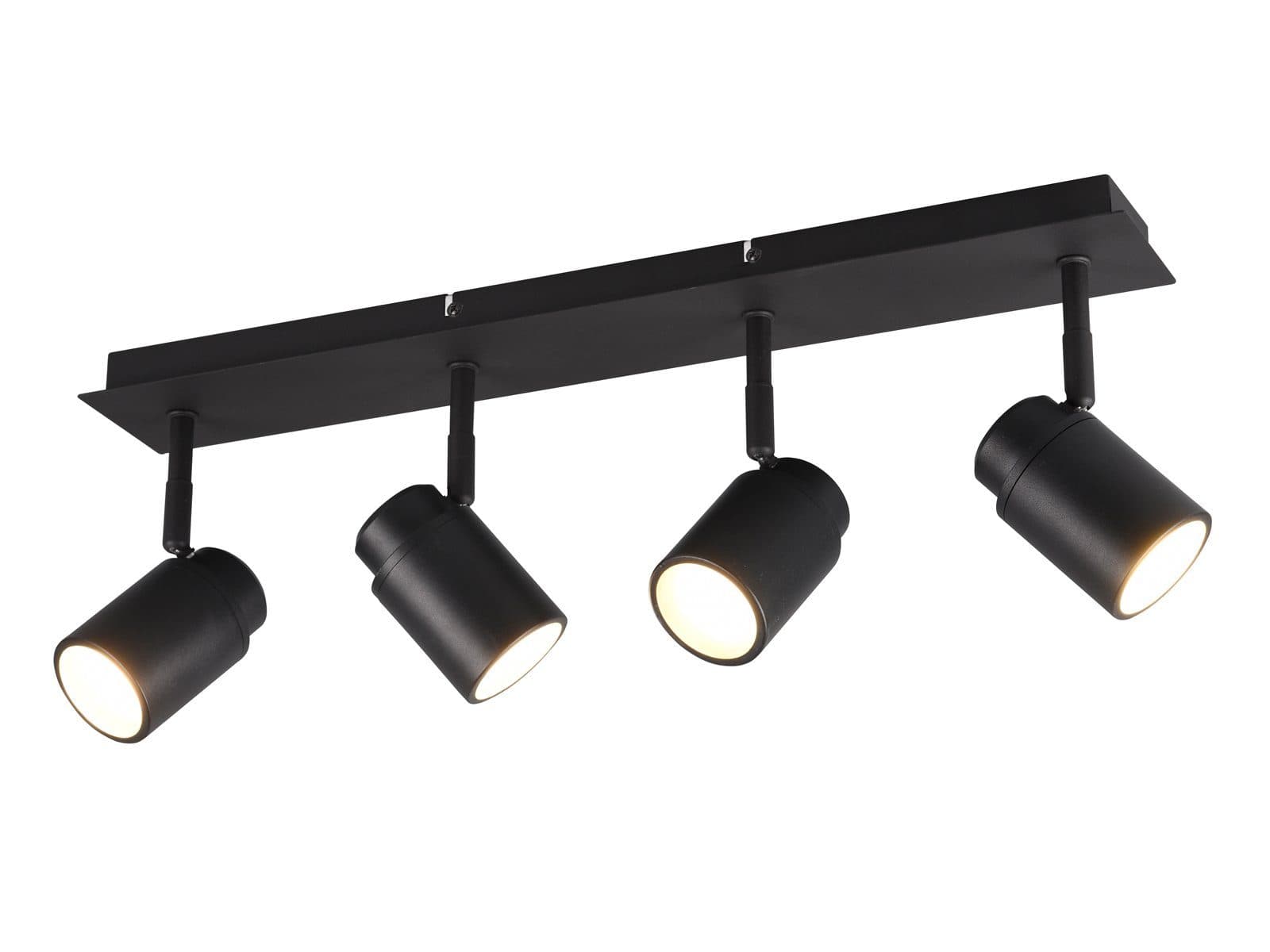 TRIO Leuchten LED Deckenstrahler Schwarz matt Dimmbar 4-flammig IP44 - Bild 2
