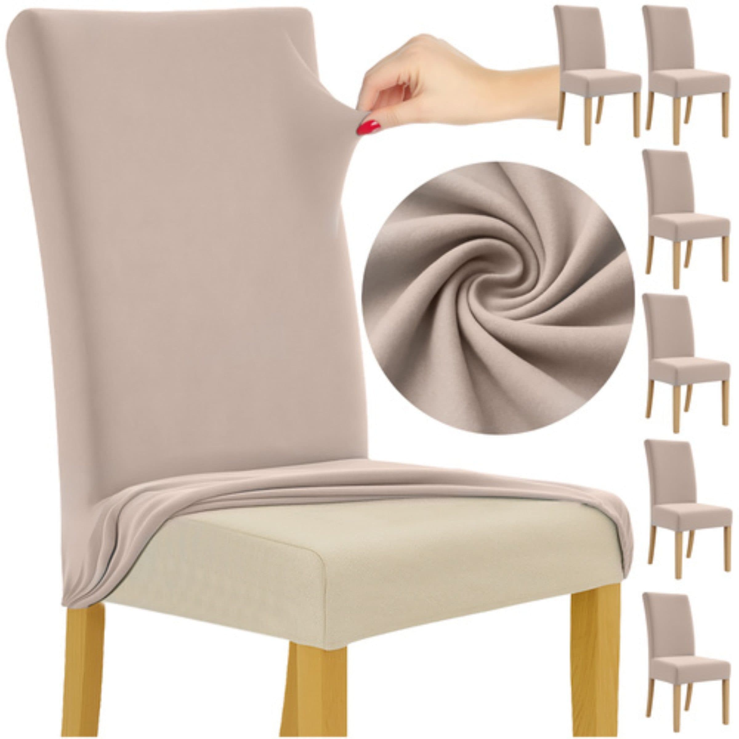 Ruhhy Stuhlhusse 6er-Set Beige Elastisch Universal - Bild 2