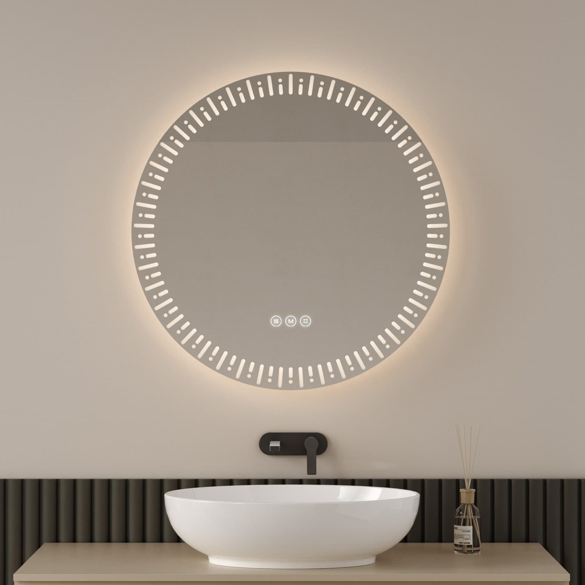 EMKE LED Badspiegel mit Antibeschlag und Touch-Schalter - Bild 2