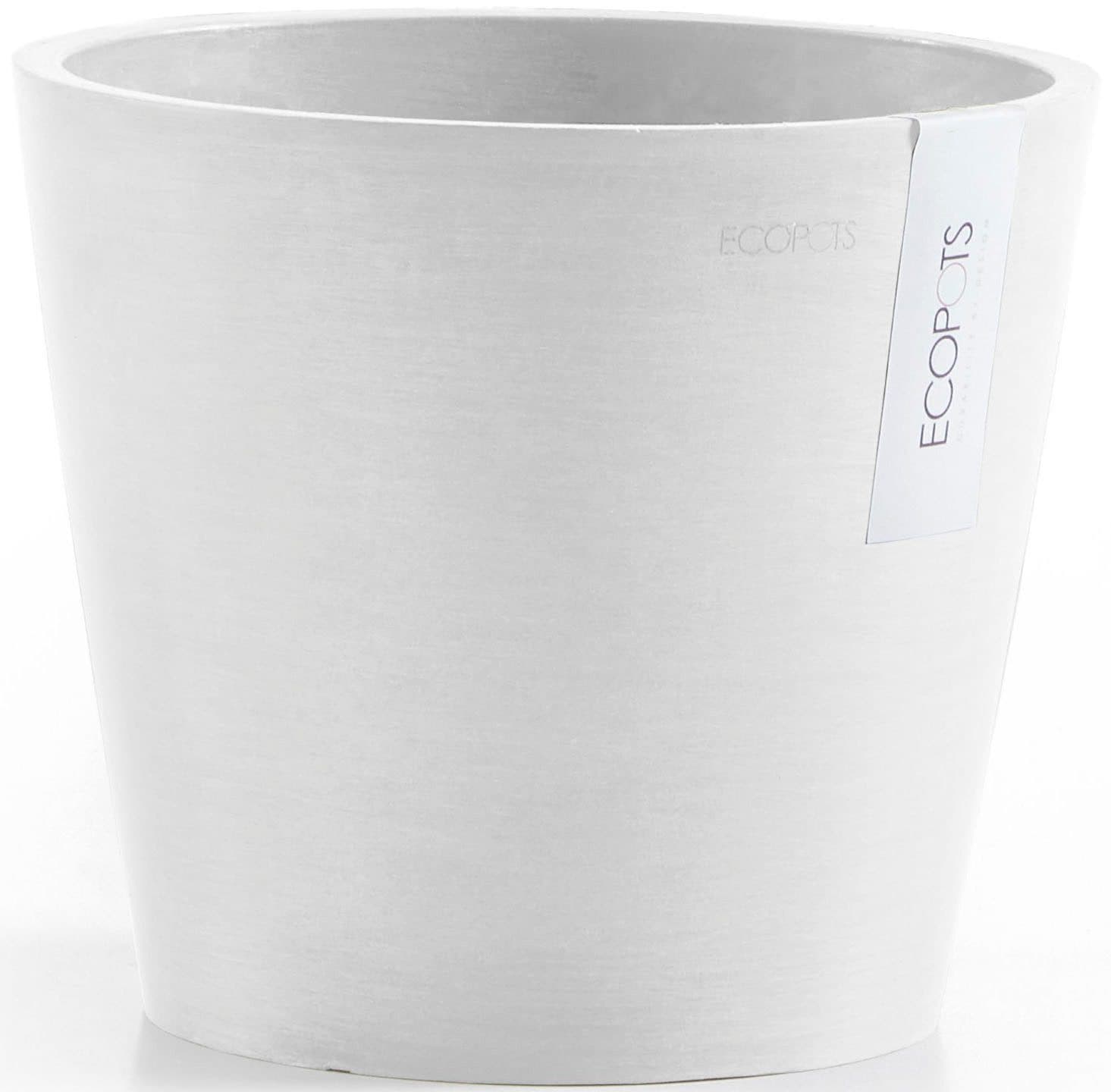 ECOPOTS Blumentopf Amsterdam 20 Weiß Frostsicher - Bild 2