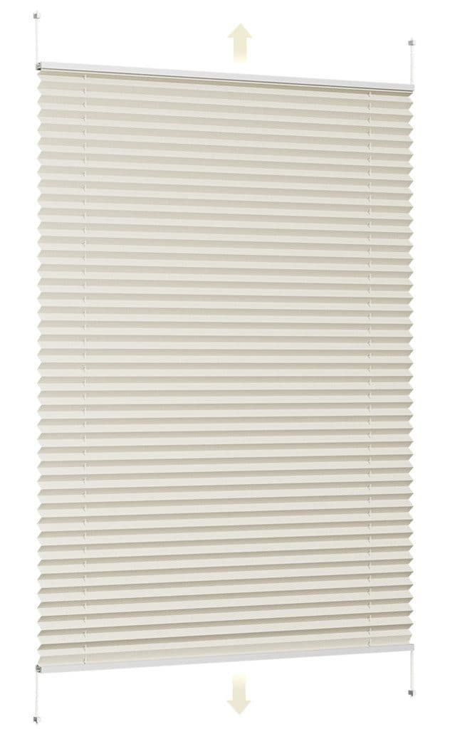 Sekey Plissee Sonnenschutzrollo Klemmfix Blickdicht Beige - Bild 2