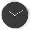 K&L Wall Art Wanduhr Schwarz Weiß Modern Retro MDF Bild 2