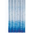 Ekershop Duschvorhang Textil Wassertropfen Blau Inklusive Ringe Bild 2