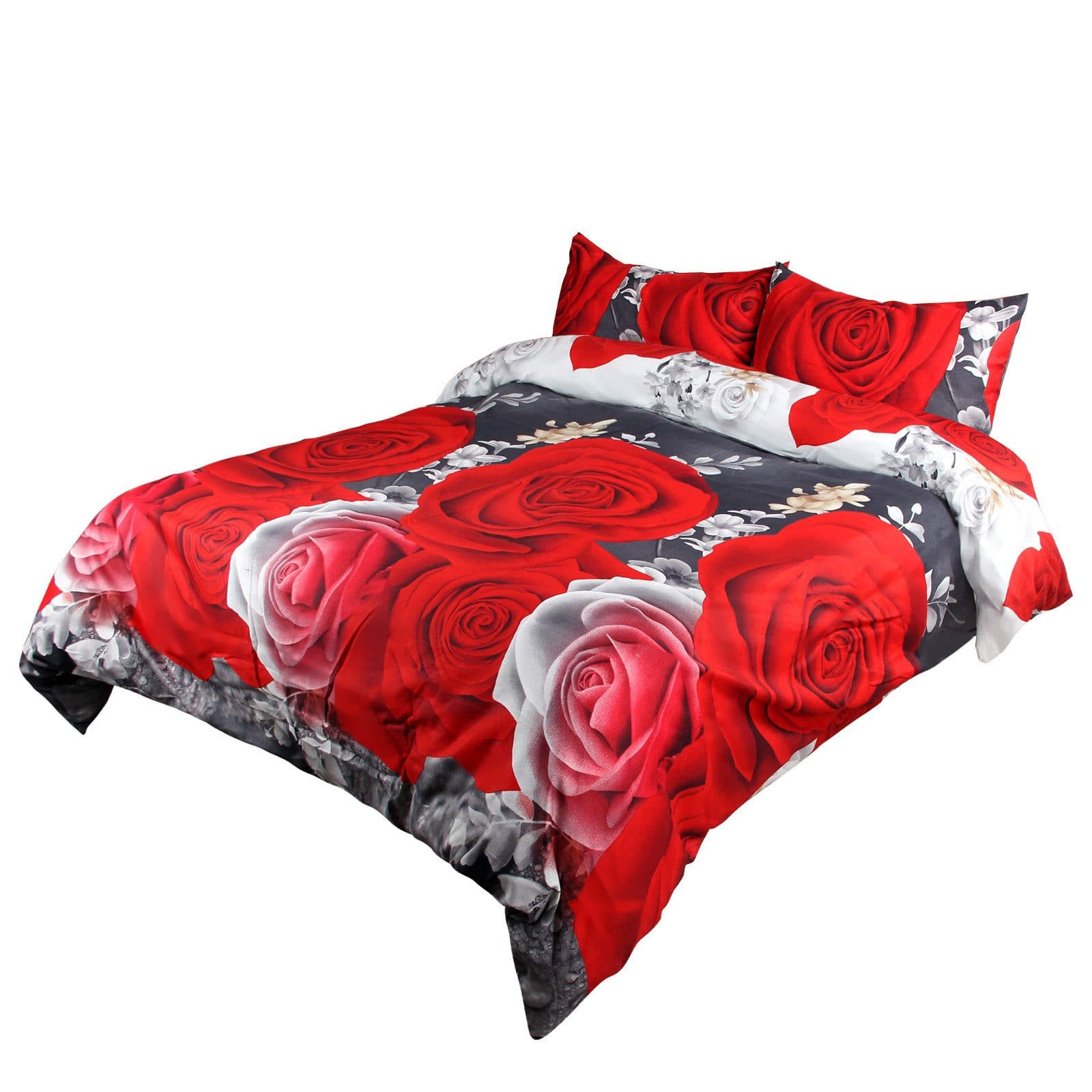 HOMELUX Bettwäsche 220x240 4-tlg. Bettwäsche-Set Rosa - Bild 2