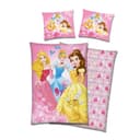 Familando Kinderbettwäsche Disney Prinzessinnen Rosa Fleece Wendemotiv Bild 2