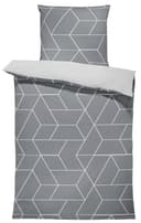 One Home Bettwäsche Jack Microfaser 4-teilig Grau Geometrisch Bild 2