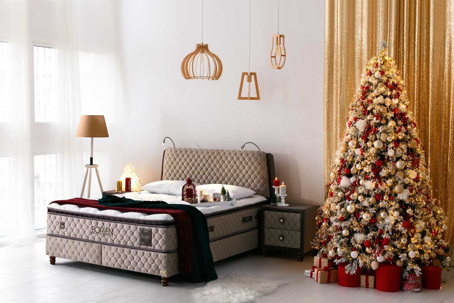BAMBI YATAK Boxspringbett Set Bambi Borjen mit USB-Ladeanschluss und Leselampe - Bild 2