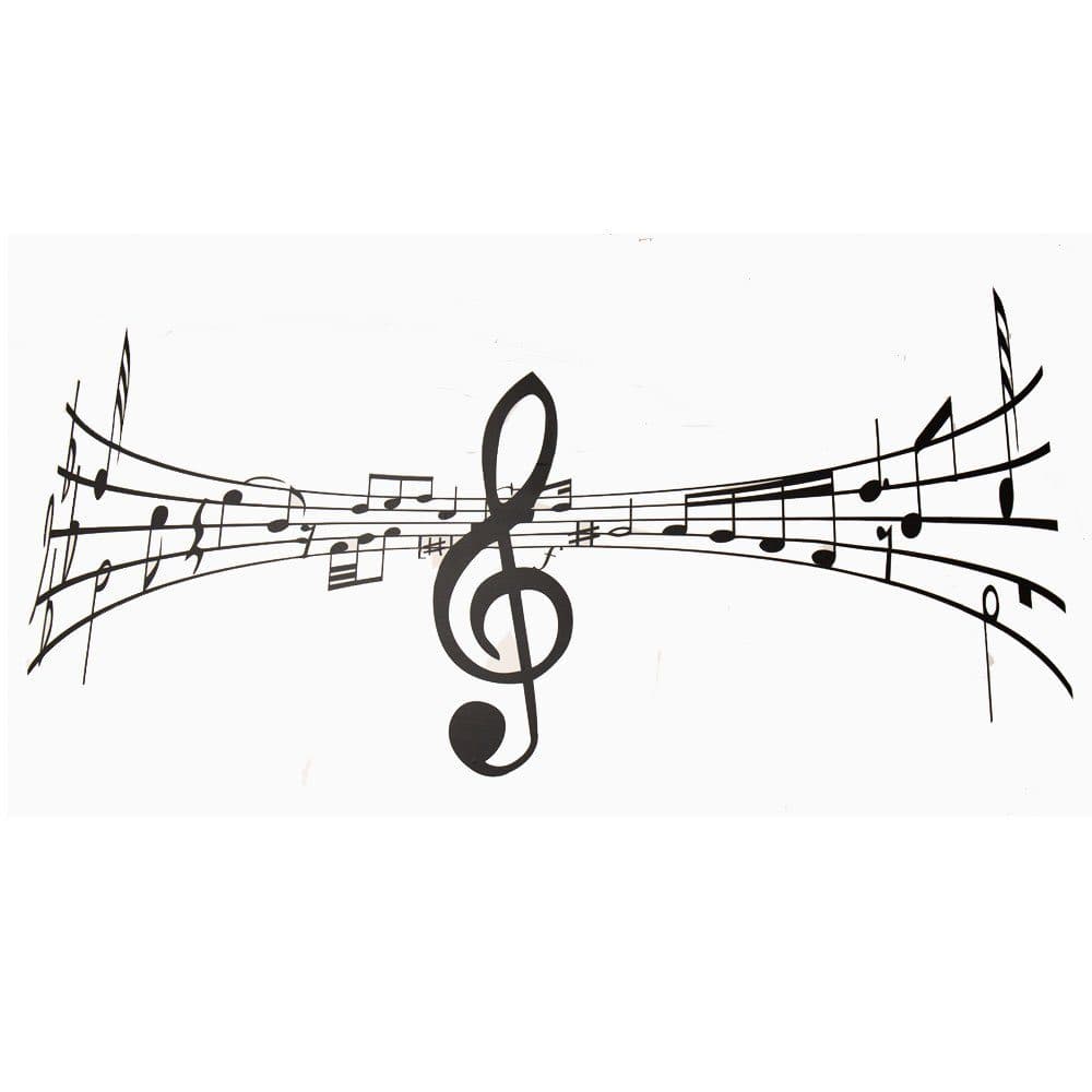 mugesh Wandsticker Violinschlüssel Notenschlüssel Musiker