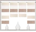 Clever-Kauf-24 Scheibengardine 4-tlg. Beige/Weiß Stangendurchzug Bild 2