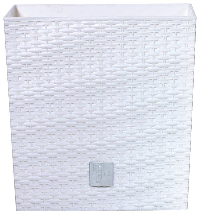 Prosperplast Blumentopf Rato low Weiß UV-beständig