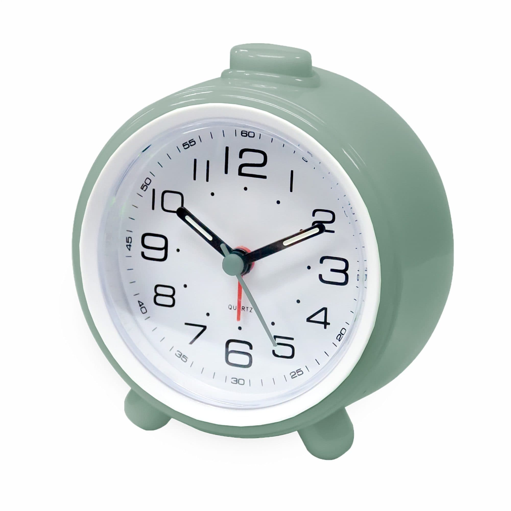 Miraval Analoger Wecker Grün mit Snooze & Beleuchtung