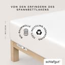 Schlafgut Spannbettlaken CASUAL 100% Bio-Baumwolle Jersey Weiß Bild 2