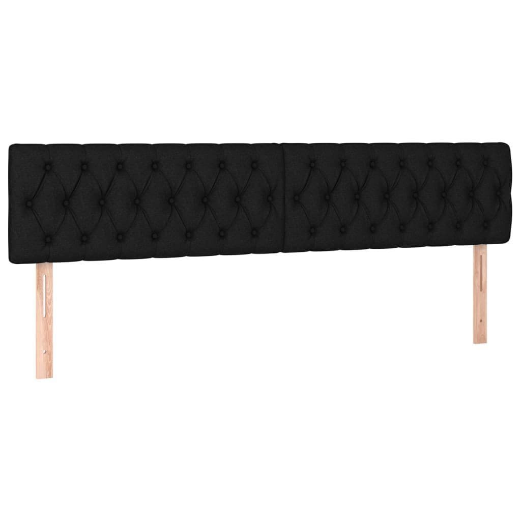 vidaXL Bett Kopfteil Schwarz 180 cm Stoff Höhenverstellbar - Bild 2