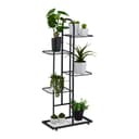 relaxdays Pflanzentreppe 5 Ablagen Schwarz Stahl Bild 2