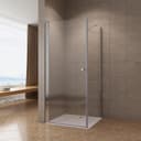 AQUABATOS Eckdusche Duschkabine Eckeinstieg 6 mm ESG-Sicherheitsglas Nano-Beschichtung Bild 2
