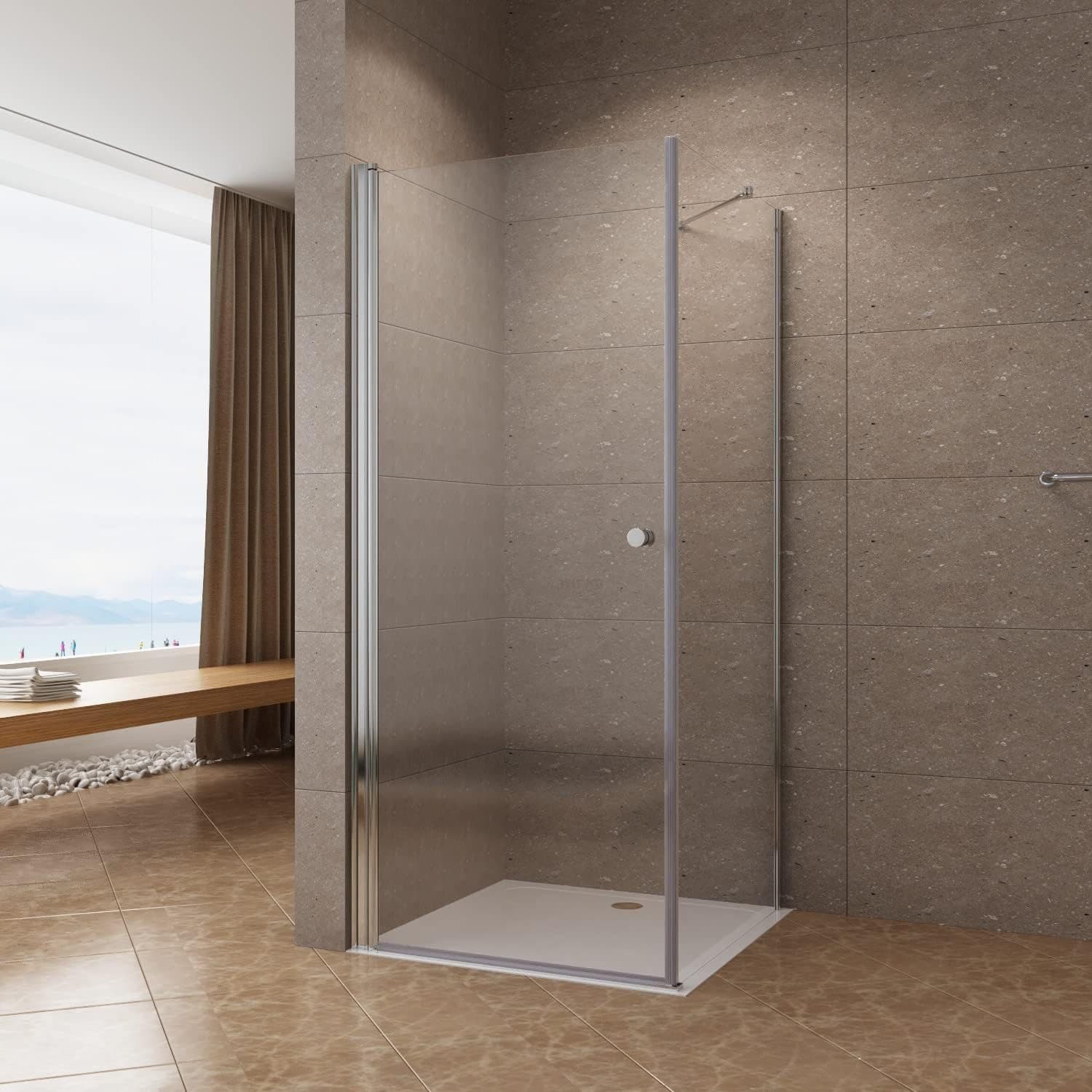 AQUABATOS Eckdusche Duschkabine Eckeinstieg 6 mm ESG-Sicherheitsglas Nano-Beschichtung - Bild 2