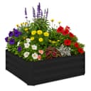 relaxdays Hochbeet aus Metall schwarz verzinkt Bild 2