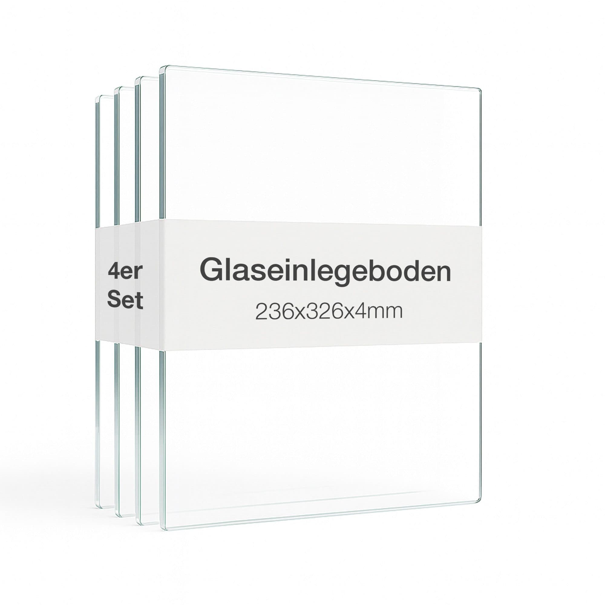 K-Möbel Glasvitrine 1-türig 4er Set Transparent - Bild 2