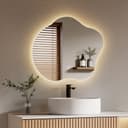 EMKE LED Badspiegel mit Beleuchtung, Antibeschlag, 3 Lichtfarben Bild 2
