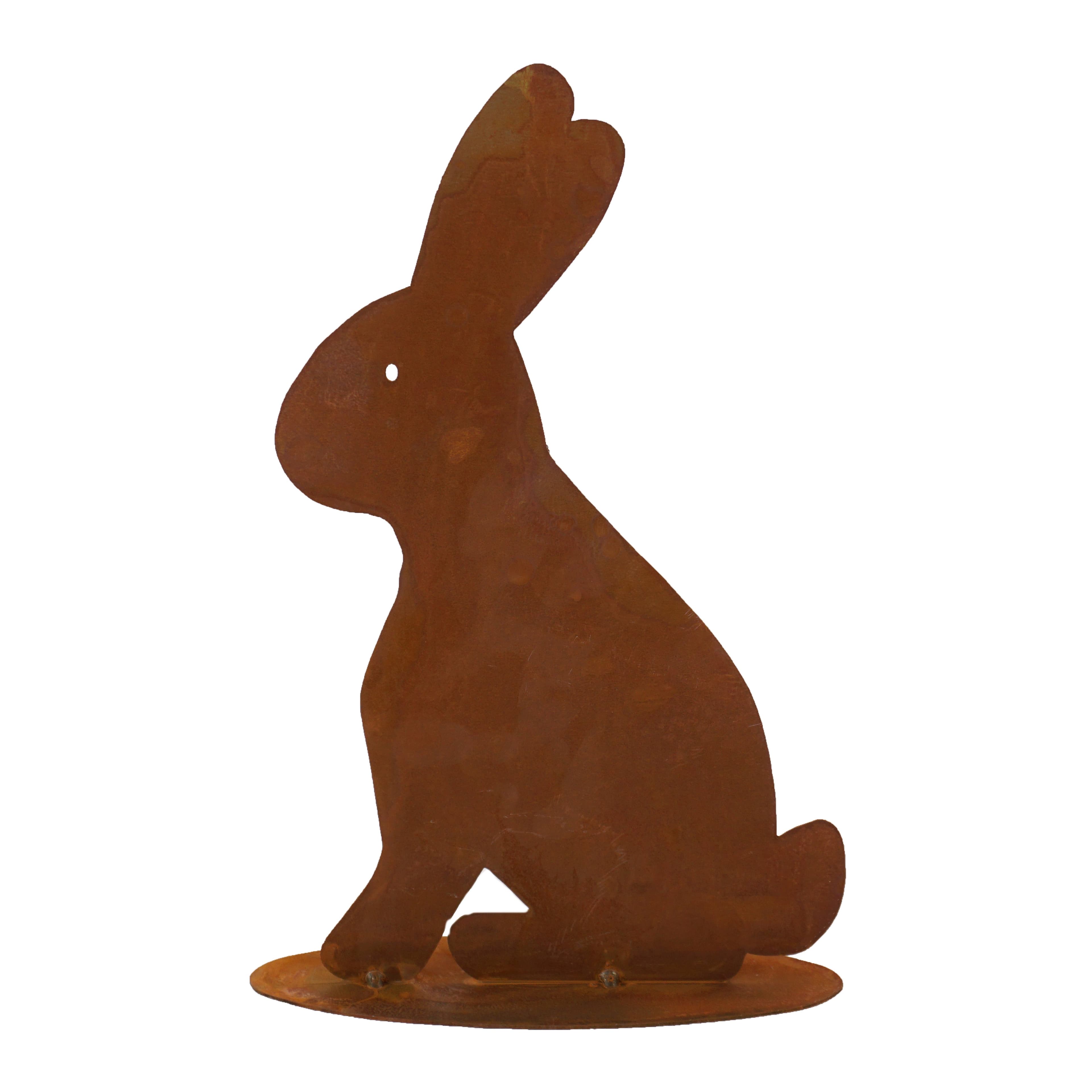 Rostikal Osterdeko Figur Hase 31 cm Metall - Bild 2