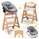 Hauck Hochstuhl Beta Plus Natural 3in1 Bouncer Set Holz Babystuhl Bild 2