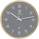 Holzwerk Funkwanduhr 30cm Massivholz Modern Braun/Beige Bild 2
