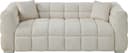 ATLANTIC HOME COLLECTION 3-Sitzer Sofa Creme mit Zierkissen Bild 2