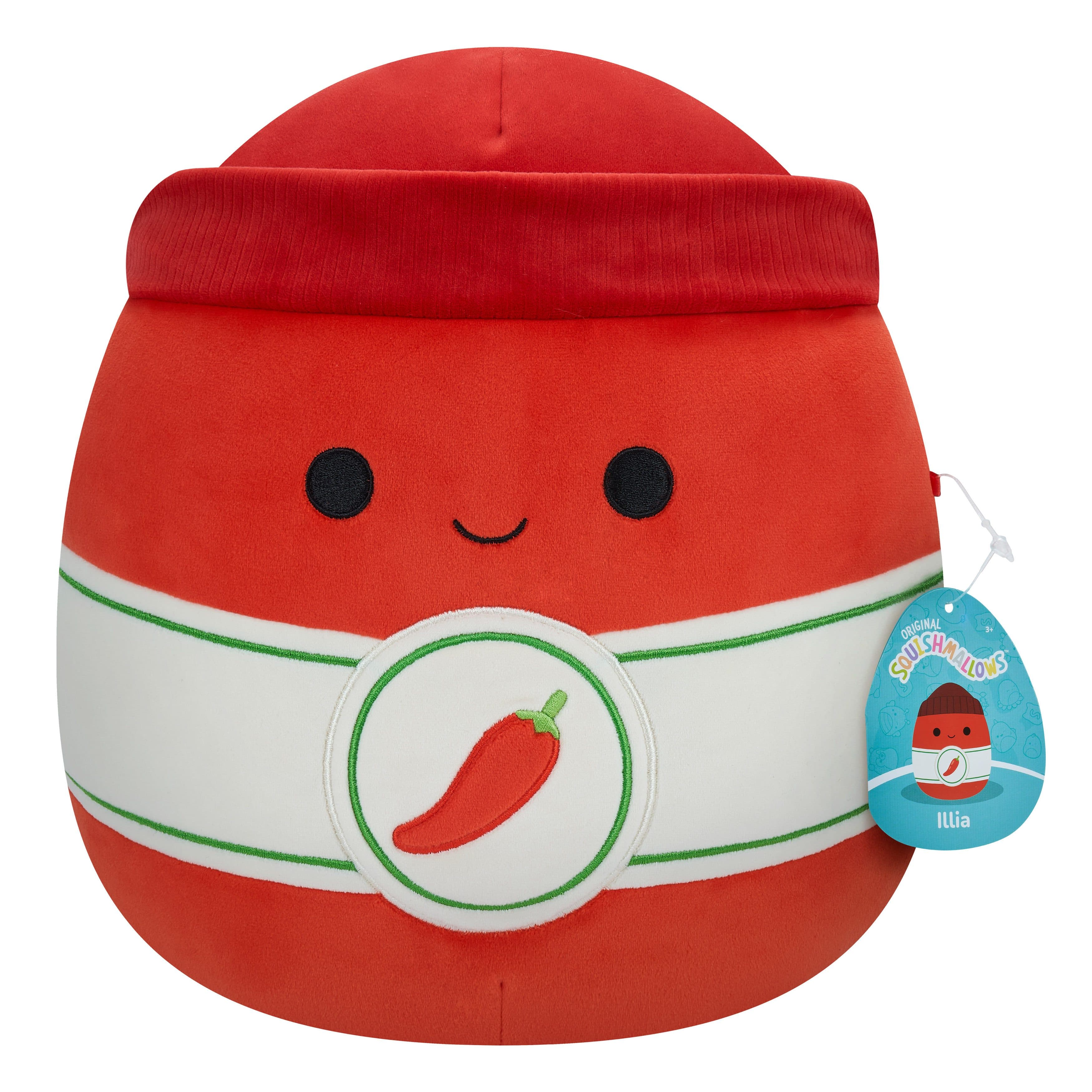 Jazwares SQCR04132 Squishmallows Illia Sriracha Plüschfigur 30 cm