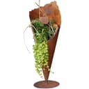 Rostikal Pflanzkübel Edelrost 40/60 – Metall Pflanzvase für Garten & Terrasse Bild 2