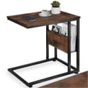 TecTake Beistelltisch Industrial Style C-Form Seitenfach Bild 2
