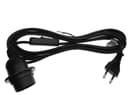 TRANGO Pendelleuchte E27 Schwarz mit Schalter 3,5m Kabel Bild 2