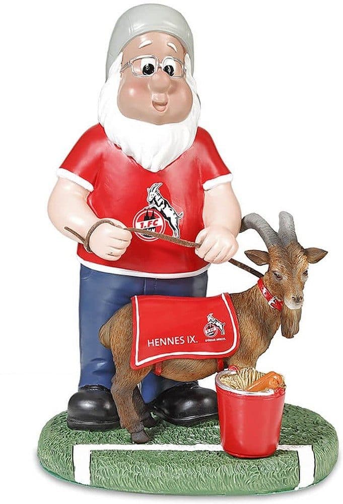 1. FC Köln Gartenzwerg Hennes IX Kunststoff