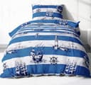 Heubergshop Bettwäsche Renforcé 2-teilig Blau Maritim Leuchtturm Bild 2