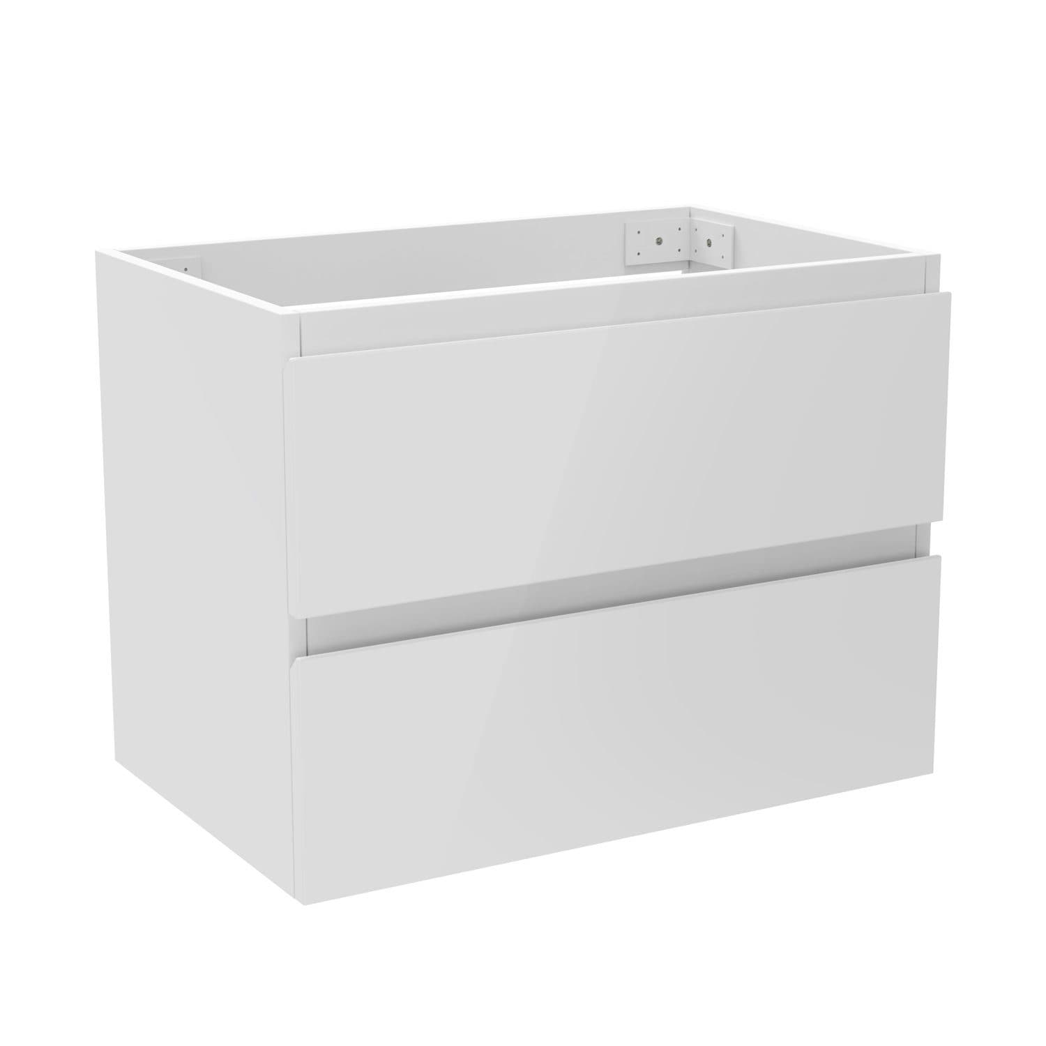 duschspa Waschtischunterschrank Hochglanz Weiß Hängeschrank 50-120 cm - Bild 2