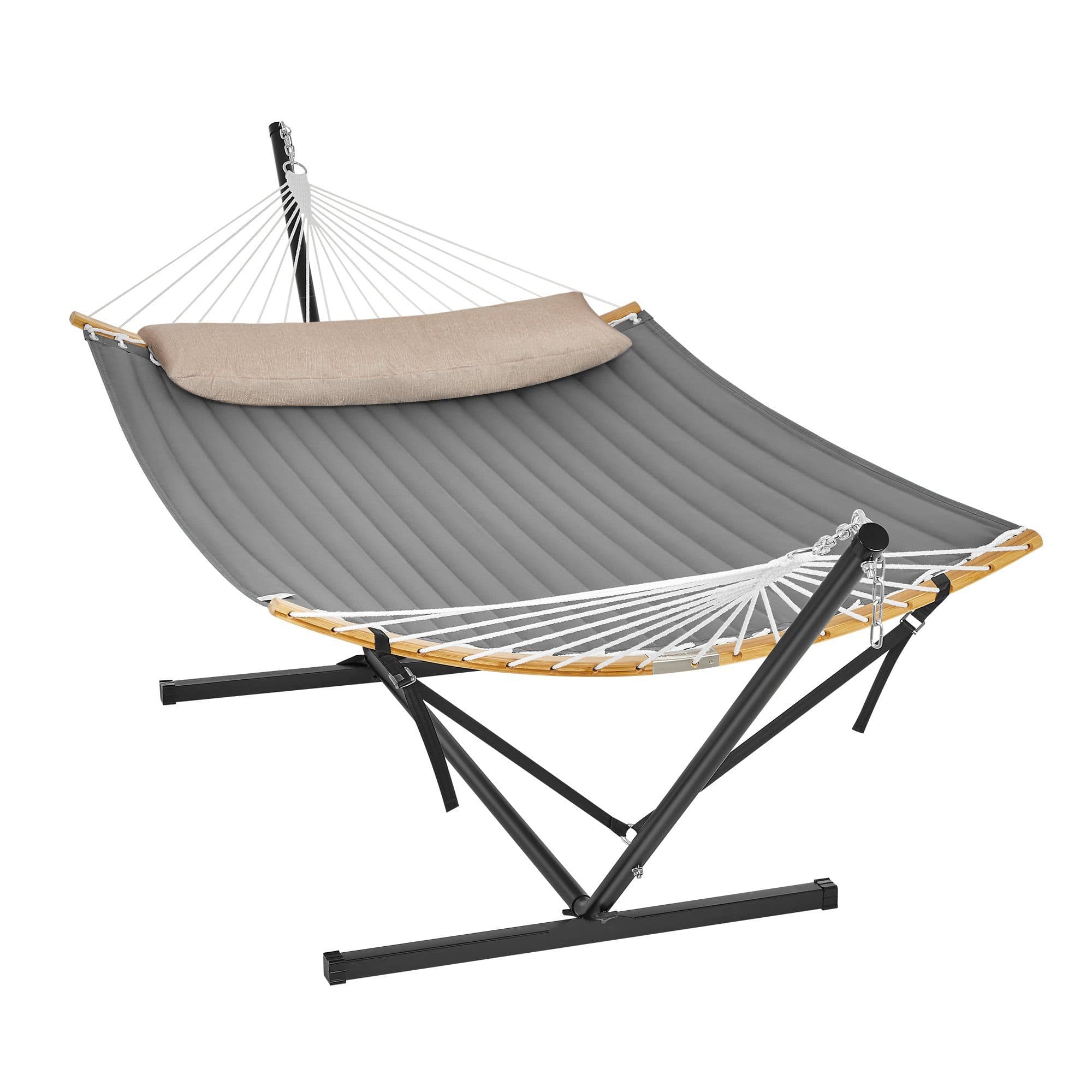 SONGMICS Hängematte mit Gestell bis 200 kg belastbar 200 x 140 cm - Bild 2