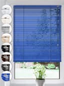 Sonello Aluminium Jalousie Klemmfix Blau Blickdicht Bild 2