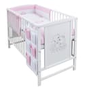 Baby-Delux Babybett Mia Komplettset 3-tlg. Betttasche 9-tlg. Kinderbett 60x120 cm Weiß Bild 2