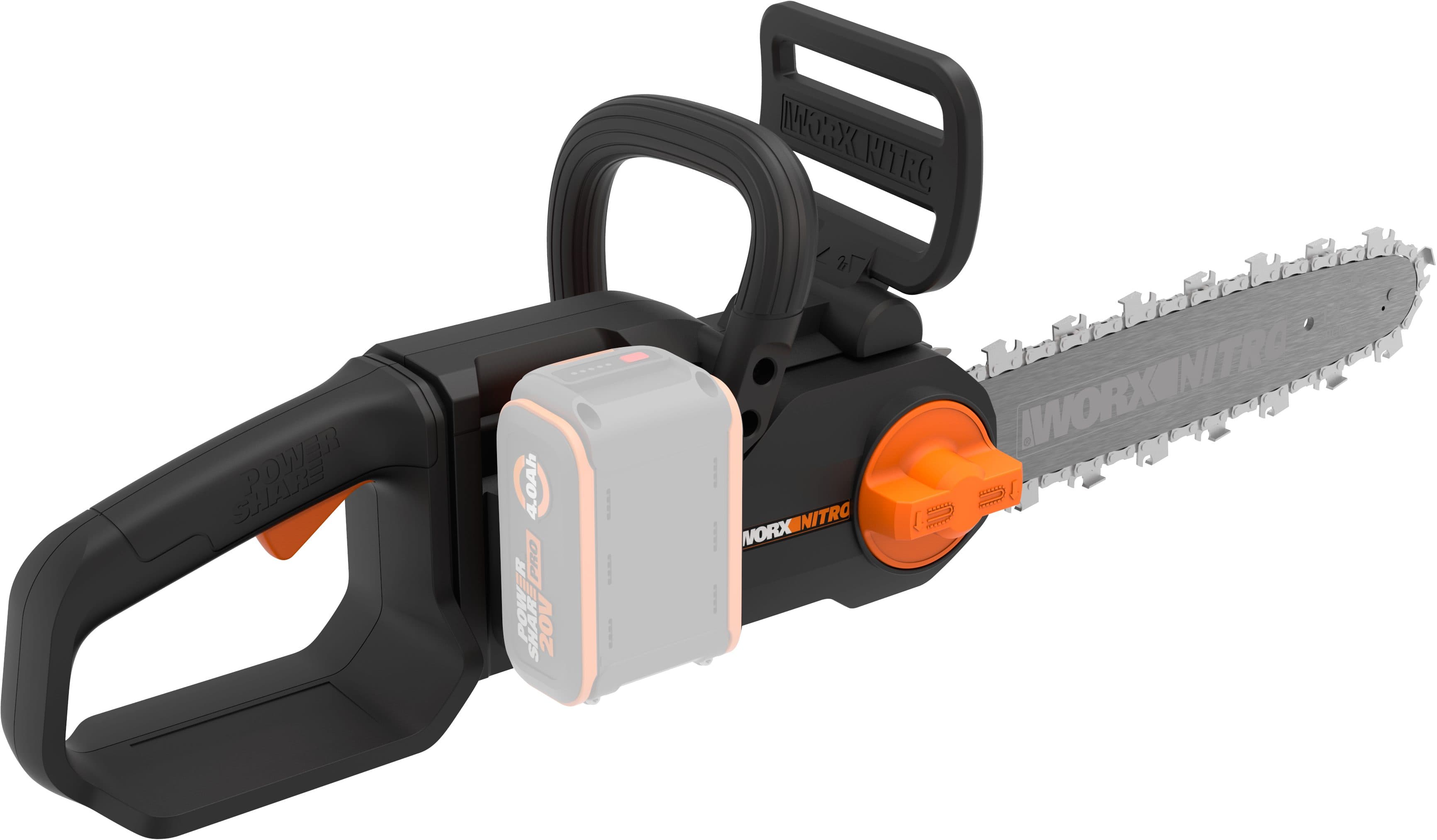 WORX WG350E.9 Nitro Profi Akku-Kettensäge 20V Schwarz - Bild 2
