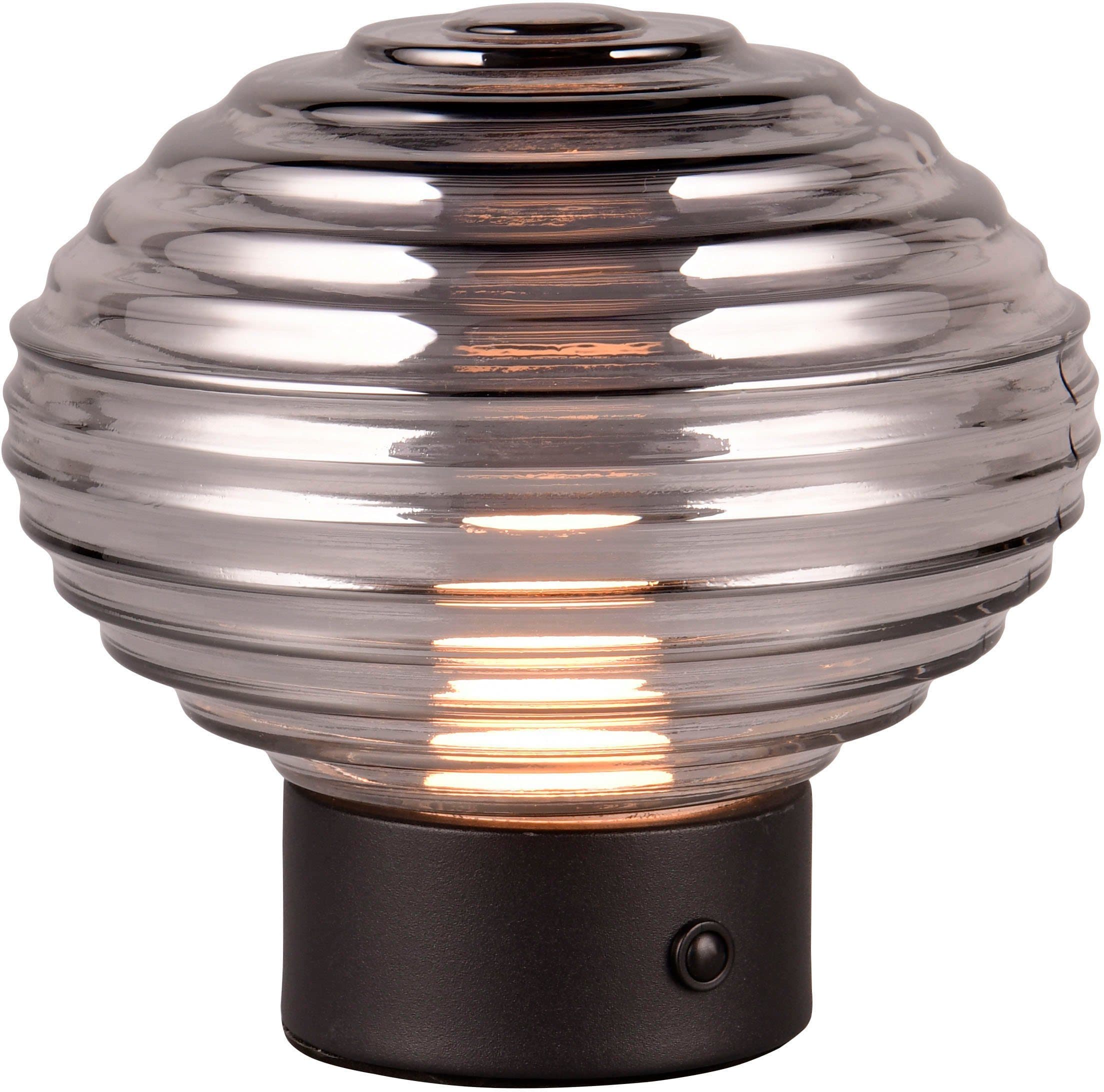 REALITY LEUCHTEN LED Tischleuchte EARL Schwarz Grau Touchdimmer - Bild 2