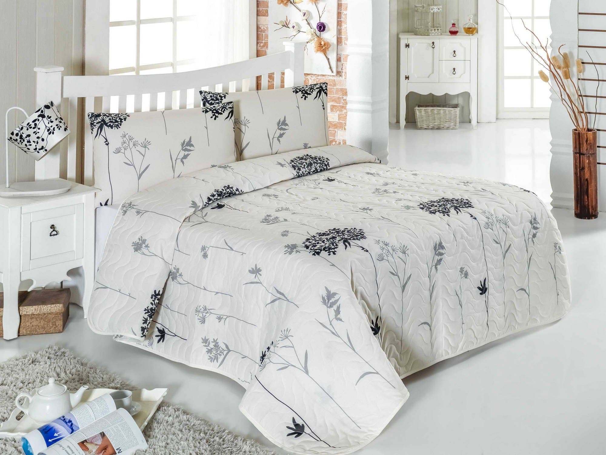 L'Essentiel Maison Bettdecke + Kopfkissen 65% Baumwolle 35% Polyester