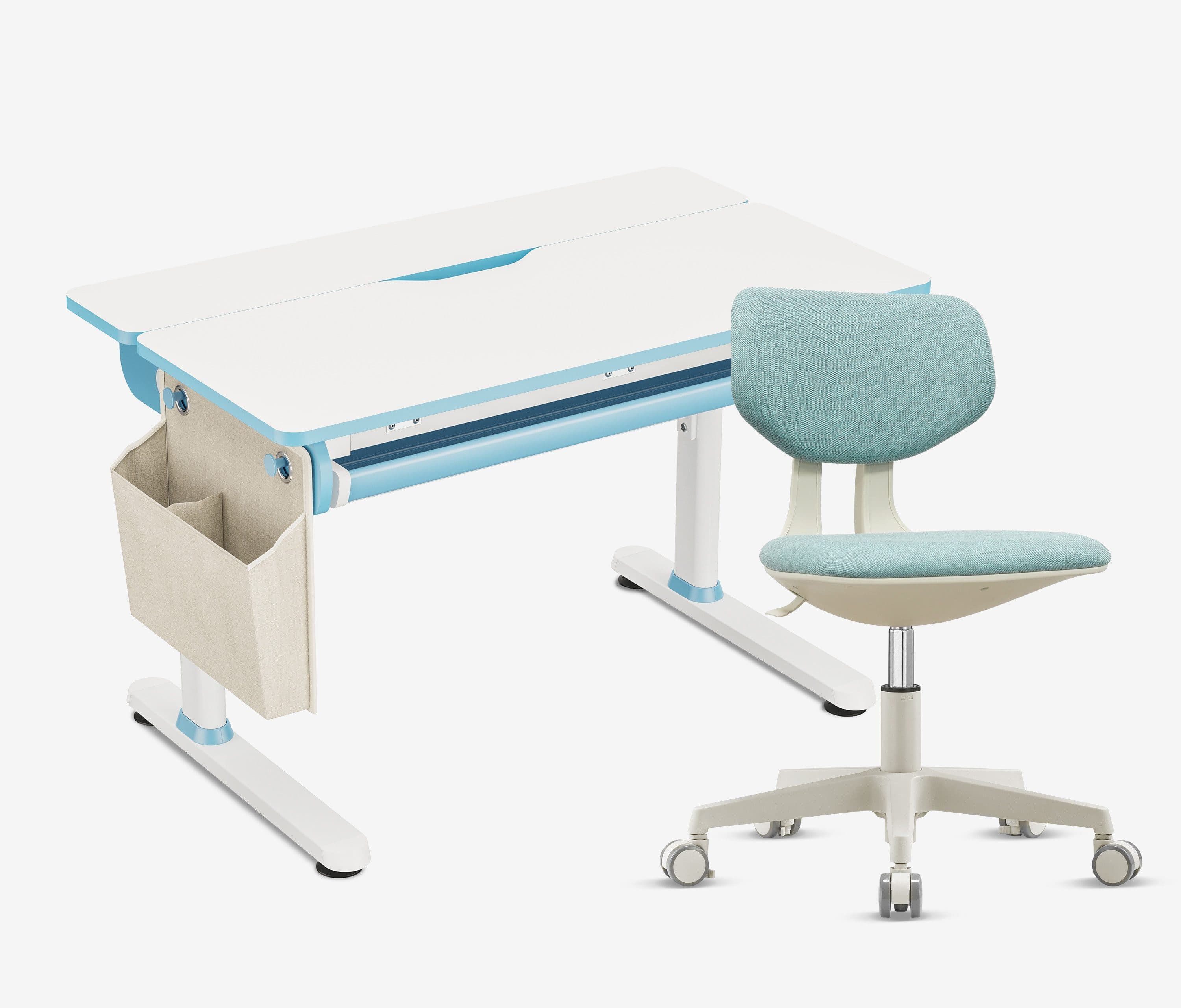 Ergolutions Kinderschreibtisch Manuell Höhenverstellbar + Stuhl 5 Jahre Garantie