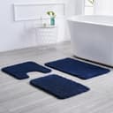 Sentidos Badematte Blau Rutschfest Polyester WC-Ausschnitt Bild 2