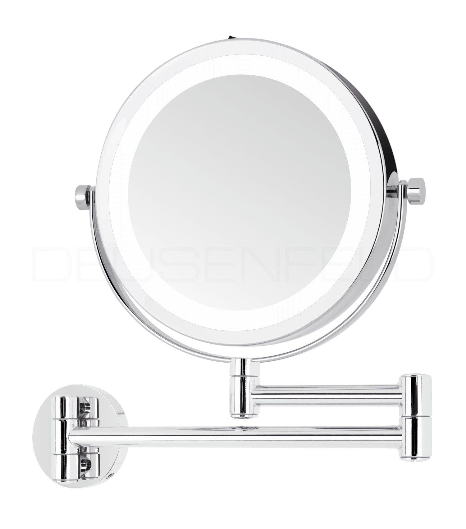DEUSENFELD Kosmetikspiegel WL5CB LED Wandspiegel 5x Vergrößerung Silber - Bild 2