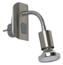 TRANGO LED Steckdosenleuchte Edelstahl-Optik mit Chrom Ring Bild 2